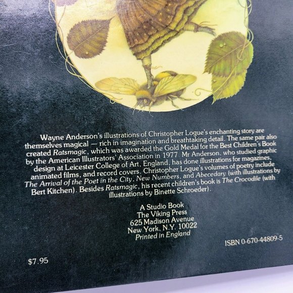 The Magic Circus Hardcover Book 1979 Wayne Anderson And Christopher Logue RARE - Picture 7 of 12